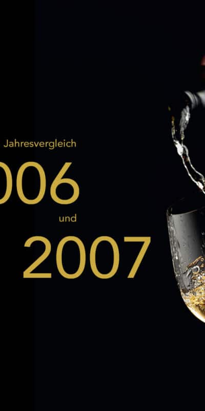 Weinverkostung Wachau im Jahresvergleich 2006 und 2007